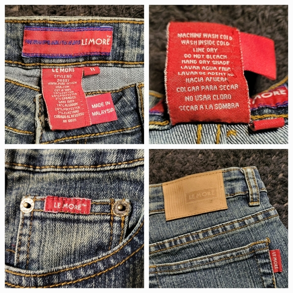 Le More patch jeans football patches denim y2k 11 - Picture 3 of 3